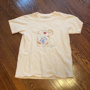 J Crew Peach Old Fashioned Cotton Tee